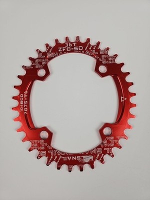 SNAIL ZFC-SD 36T 104BCD Narrow Wide MTB Chainring Aluminum Red