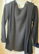 Black Gap Cardigan Sweater with Hood Size M