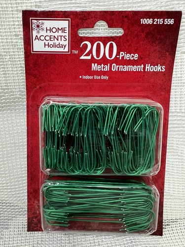 Home Accents Holiday 200 Piece Metal Ornament Hooks NEW - Picture 3 of 3