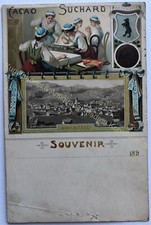 AK Reklame Schokolade um 1897 Cacao Suchard Appenzell Litho