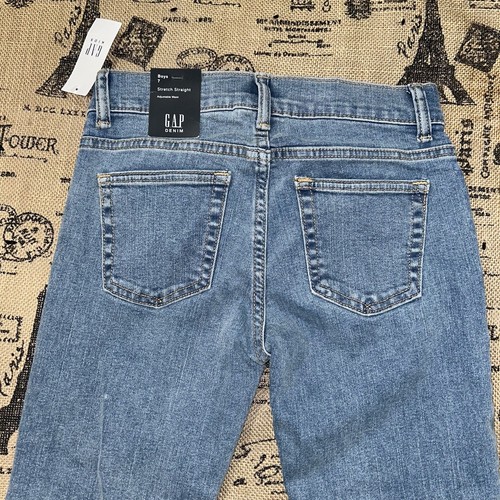 Gap NWT! Boy's Denim Regular Stretch Straight Leg Jeans Size 8 - Picture 10 of 14