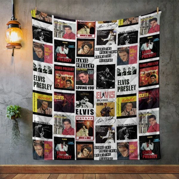 Elvis Presley Quilt Blanket for Home & Living