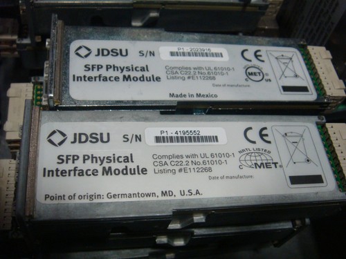 Ein JDSU SFP Physical Interface Modul gebraucht abgebildet - Bild 1 von 3
