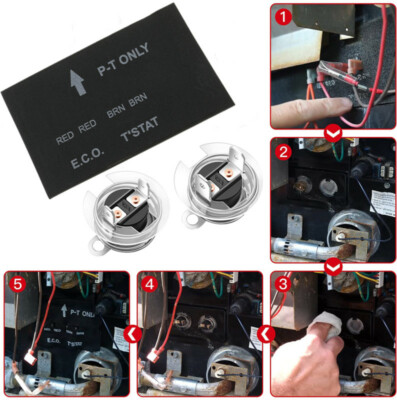 #ad RV Water Heater Thermostat Replacement Parts Assembly For Atwood 91447 ECO T STA $11.49