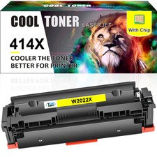 Yellow Toner With Chip Compatible with HP 414X W2020X MFP M479fdn M454dw M454dn