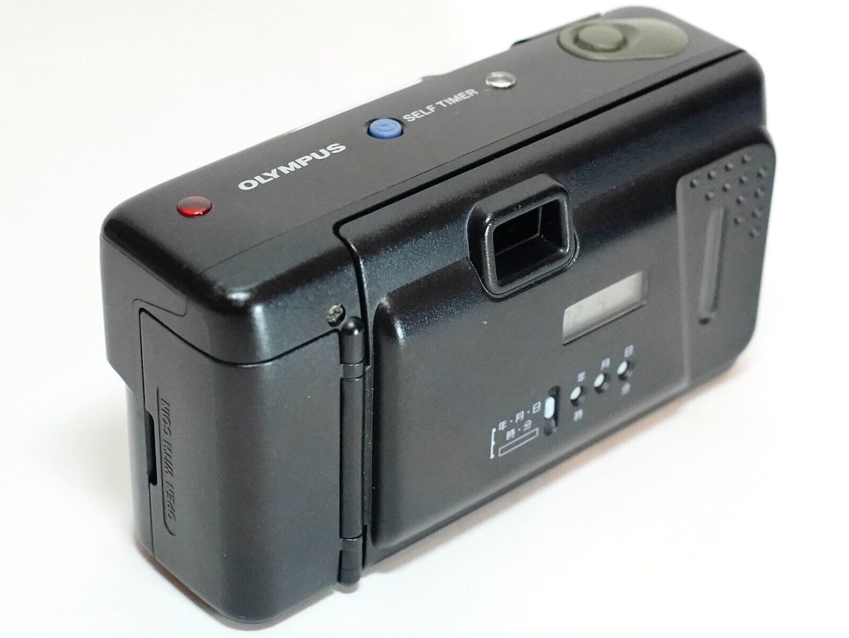 ⏯ [MINT] Olympus AF-10 QD Quartz Date Black 35mm Compact
