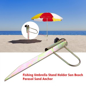 Sun Beach Patio Umbrella Holder Parasol Ground Anchor Spike Fishing Stand Steel 890270391980 Ebay