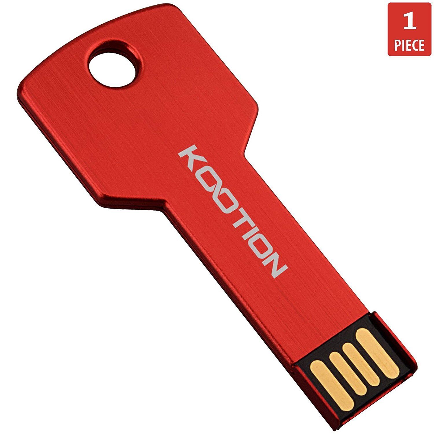 32GB Metal Key Shape USB Flash Drive Memory Stick Thumb Pen Drive Storage Red