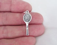 Sterling Silver Tennis racket charm