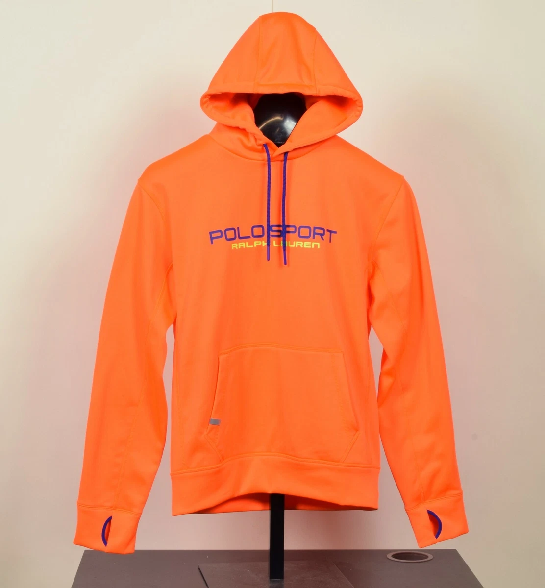 Polo Ralph Lauren Menu0026#039;s u0026#034;Polo Sport Performanceu0026#034; Hoodie- Orange-Small | eBay
