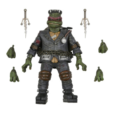 NECA Universal Monsters x TMNT Ultimate 18 cm Figur: Raphael as Frankenstein