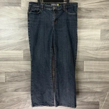 Venezia Womens Bootcut Boot Cut Jeans Blue Stretch Dark Wash High Rise Petites 3