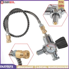 4500PSI High Pressure PCP Paintball Fill Station Air Tank Valve Regulator+Hose