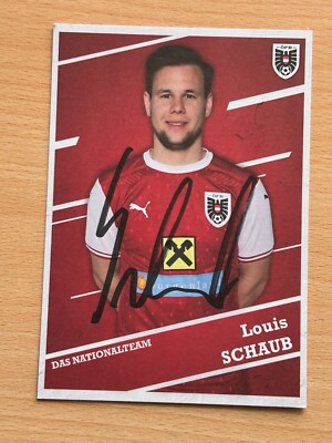 Louis Schaub ÖFB Nationalteam Autogrammkarte original signiert #S10454