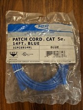 ICC 14' Cat 5e Patch Cord / Cable - Blue ICPCS914BL