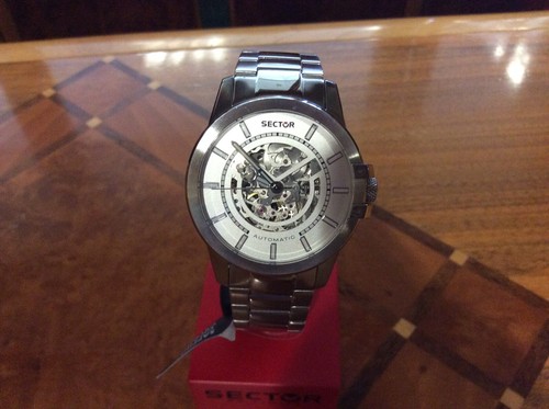 SECTOR 480 orologio uomo automatico acciaio solo tempo, NUOVO! | eBay