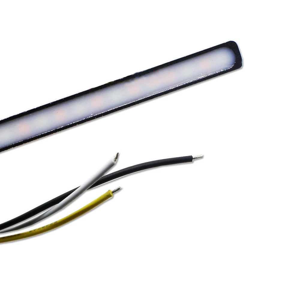 Barra de luz diurna LED intermitente secuencial blanco/ámbar Slim-Fit Foto 3 de 4