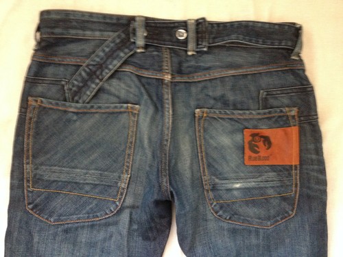 BLUE BLOOD MEN'S DENIM SLIM STRAIGHT THIRTY ONE 31 X 33 - Picture 5 of 12