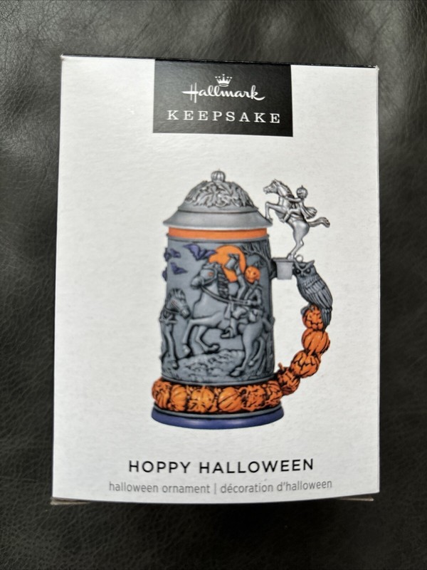 Hallmark 2024 Keepsake “Hoppy Halloween” Beer Stein Christmas Ornament New w Box