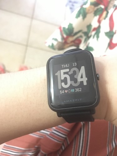Amazfit Bip IP68 24H Heart Rate Onyx Black Fitness Tracker Watch -  (UYG4021RT) for sale online | eBay