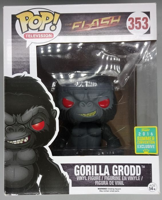 Funko Pop #353 Gorilla Grodd - 6 Inch - The Flash - 2016 Con Damaged Box Vaulted