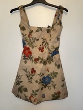 Multi Floral Corset A Line Shift Dress