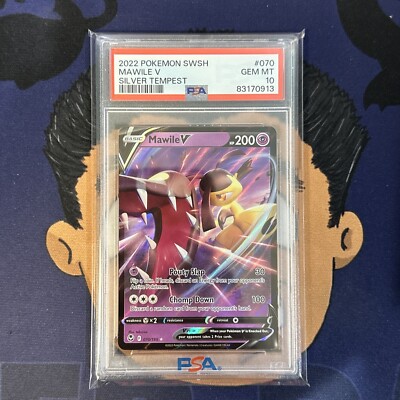 💎PSA 10 GEM MINT 2022 Pokemon Silver Tempest MAWILE V #070 Ultra