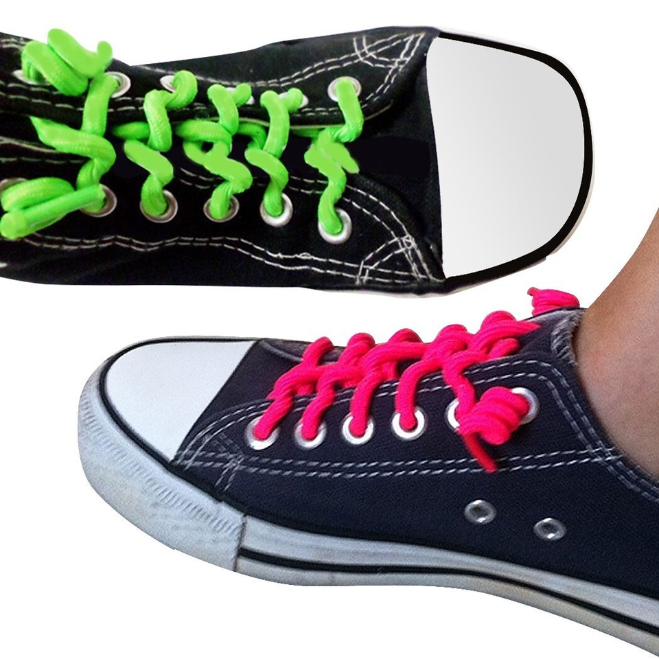 Springy Laces FOOTMATTERS Curly No Tie Shoe Laces - Elastic Spring Laces | eBay