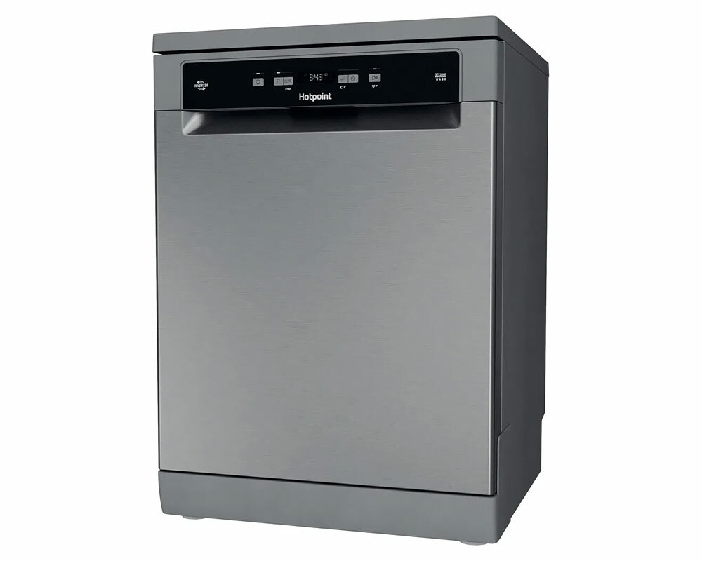Hotpoint Ecotech HFC3C26WCX Inox 14 Place Freestanding Dishwasher