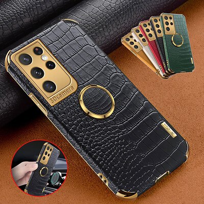 Crocodile Ring Case For Samsung A14 A13 A23 A33 A53 A22 A32 A52 A51 A71 A72 A73