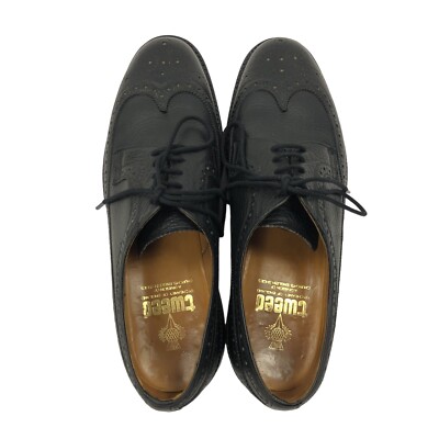 Tweed by Cheaney of England Black Wingtip Oxford Pebble Grain Leather Size 10.5 Tweed by Cheaney of England Black Wingtip Oxford Pebble  main image 2