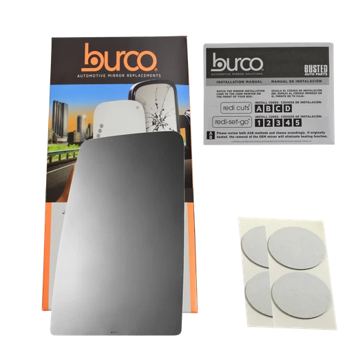 4773 Driver Upper Mirror Glass No Rear Mount Fits 2016-2023 Ford F650, F750