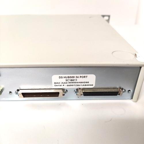 3Com 3C16611 SuperStack II Dual Speed Hub 500 24-Port 10/100 Mbps Ethernet w/PCo - Picture 8 of 8