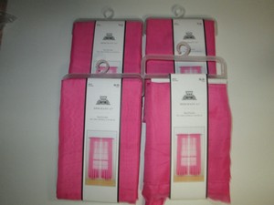 Merchant 41 Hobby Lobby Lot Of 4 Pink Curtain Rod Pocket Panels 59