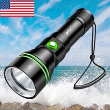 Professional LED Diving Flashlight Diving Torch Waterproof Underwater Lantern