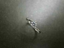 1Ct Round Cut Lab-Created Diamond Solitaire Wedding Ring 14K White Gold Plated