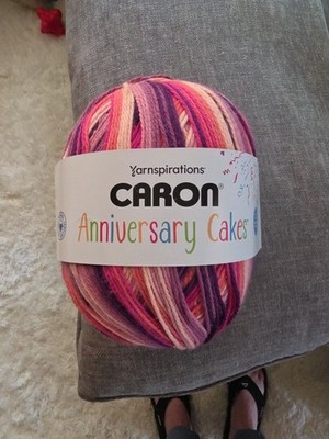 Yarnspirations Caron Anniversary Cakes Yarn BERRY RIPPLE  Limited Edition 35oz