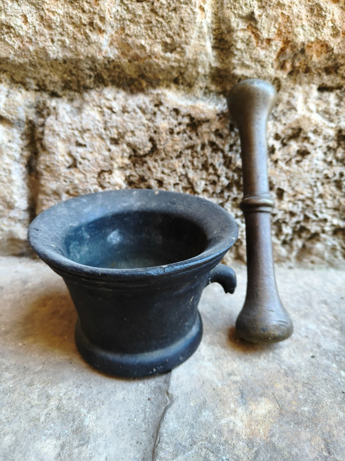 Antique Bronze Mortar | Pestle | Vintage Bronze Mortar Pestle | Apothecary