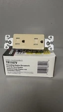 TR1107V Cooper 15 Amp Decorate Ivory Receptacle (10 Pack)