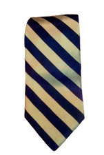 Vintage Robert Talbott Men's Silk Tie Navy and Gold 3.75