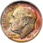 1957 D Toned Roosevelt Dime PCGS MS 67 See Video Toning Silver Coin 10C