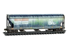 Montana Rail Link 3-Bay Hopper Weathered Graffiti MicroTrains 094 46 880 N Scale