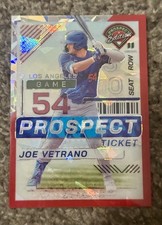 2024 Panini Prospect Edition - Joe Vetrano #47 Red Ice Prizm (RC) Dodgers