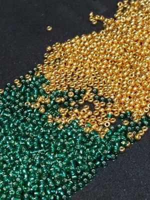 Luxury Emerald Gold Miyuki Seed Beads Mix 11/0 Schmuckherstellung Set DIY 20gr