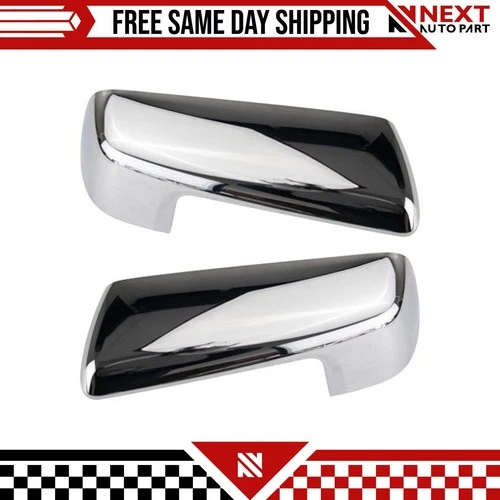 New Mirror Cap Set Fits 2019-2021 Chevrolet Silverado 1500 GMC Sierra 1500