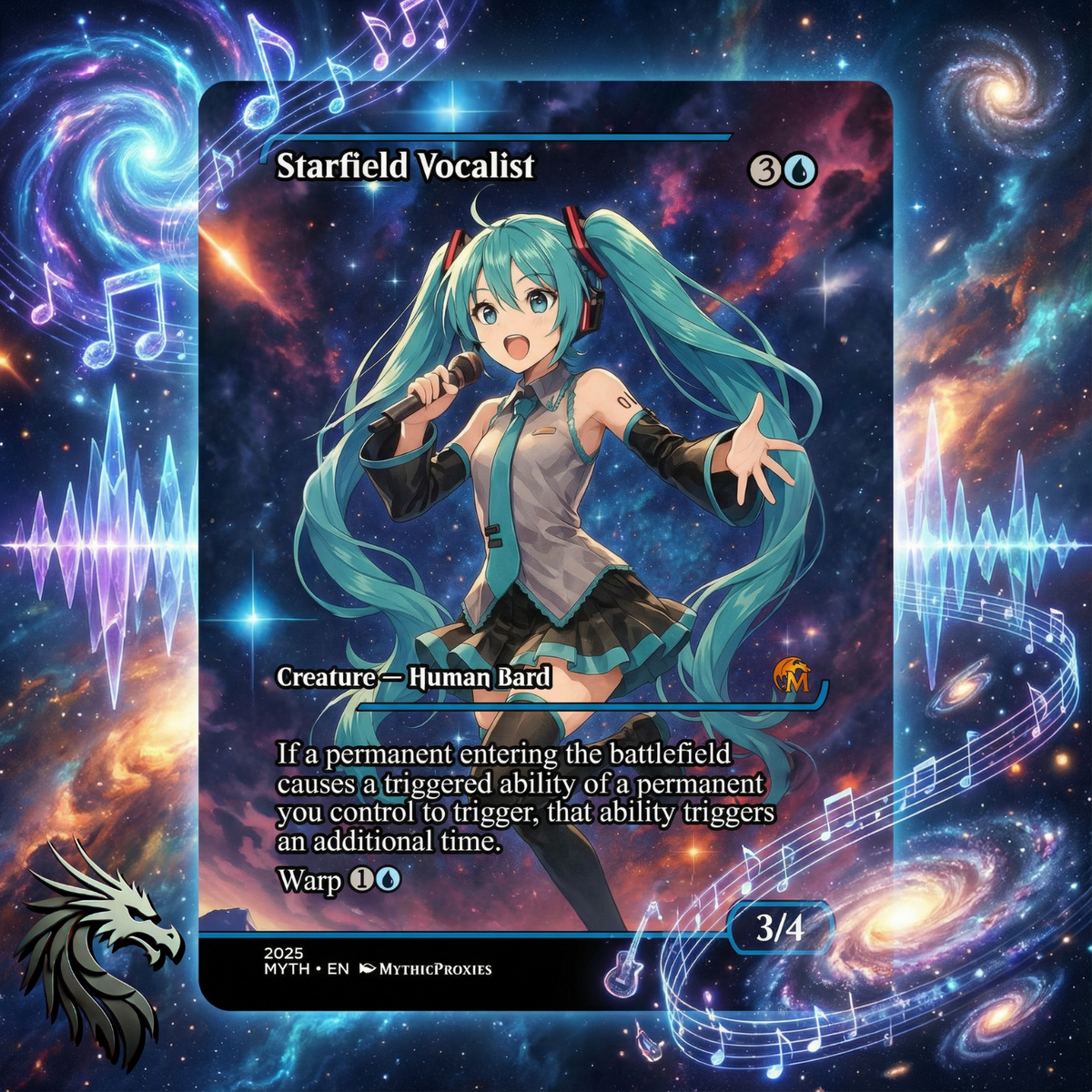 Starfield Vocalist, Hatsune Miku High Quality Altered Art Custom