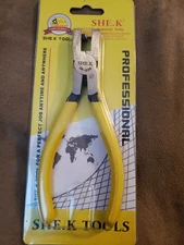 She.K Universal Small Hole Opening Punch Pliers Tool Yellow SK-609