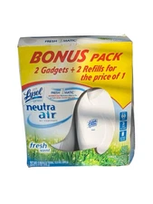 Lysol Neutra Air Freshmatic Air Treatment Bonus 2 Pack Automatic Fresh Scent