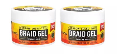 All Day Locks Braid Gel Extreme Hold 5oz (2pack)