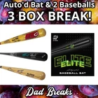 LOS ANGELES DODGERS autographed Hit Parade Bat + 2 signed Baseball: 3 BoxBreak